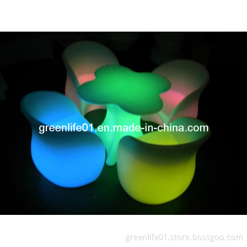 RGB, 16color Changing, LED Plastic Chair, LED Table and Chair